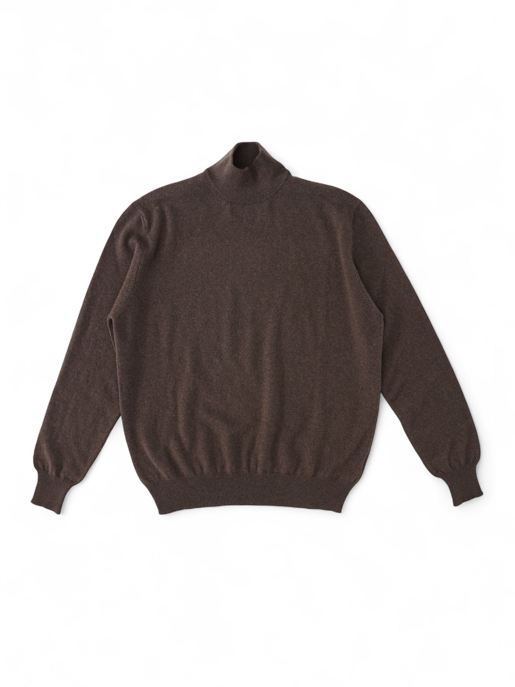 Brown cashmere turtleneck